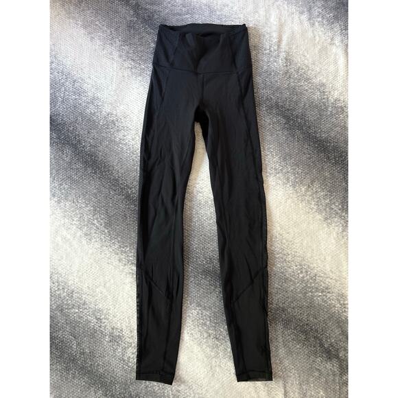 lululemon athletica Pants - Lululemon Body Con Tight Black Full Length Leggings Size 2 Yoga Outdoors